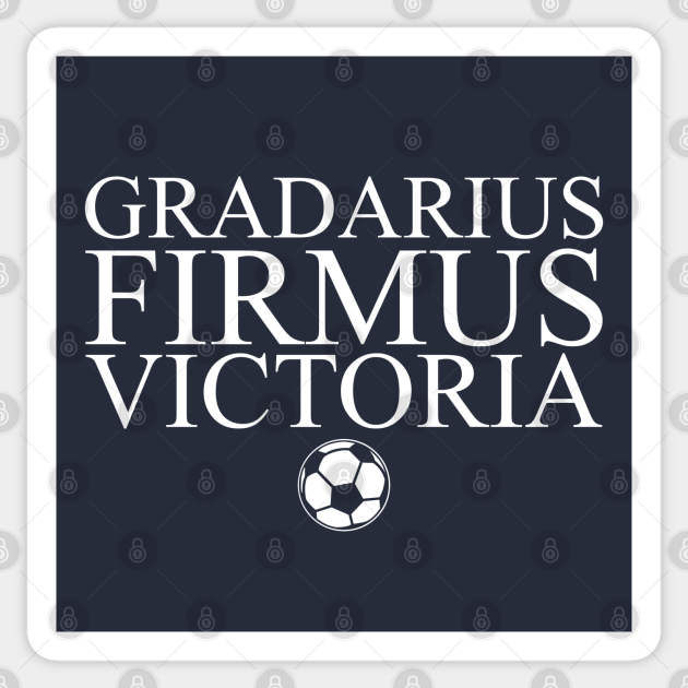 Gradarius Firmus Victoria Soccer Sticker TeePublic